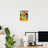 Cool Retro Cannes Côte d'Azur Poster (Heimbüro)