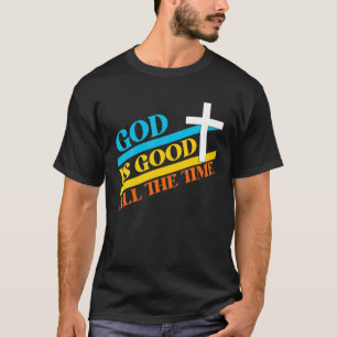 Cool Retro Christliches Sprichwort Gott ist gut al T-Shirt