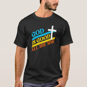 Cool Retro Christliches Sprichwort Gott ist gut al T-Shirt