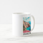 Cool Retro Classic Dubrovnik Kroatien Kaffeetasse (VorderseiteRechts)