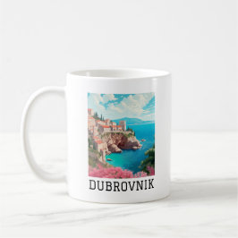 Cool Retro Classic Dubrovnik Kroatien Kaffeetasse