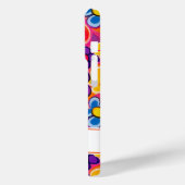 Cool Retro Floral Personalized Case-Mate iPhone Hülle (Rückseite / Links)