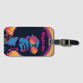 Cool-/Retro-Gepäckmarke Gepäckanhänger (Vorderseite (Horizontal))