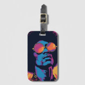 Cool-/Retro-Gepäckmarke Gepäckanhänger (Vorderseite Vertikal)