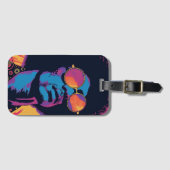 Cool-/Retro-Gepäckmarke Gepäckanhänger (Vorderseite (Horizontal))