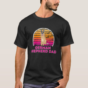 Cool Retro German Shepherd Vater - Hund Lover Vath T-Shirt