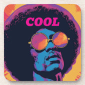 Cool/Retro-Getränkekasten Getränkeuntersetzer (Vorderseite)