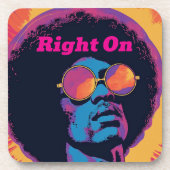 Cool/Retro-Getränkekasten Getränkeuntersetzer (Vorderseite)