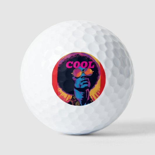 Cool-/Retro-Golfbälle Golfball (Vorderseite)