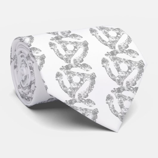 COOL Retro Grunge 45 spacer DJ Krawatte (Gerollt)