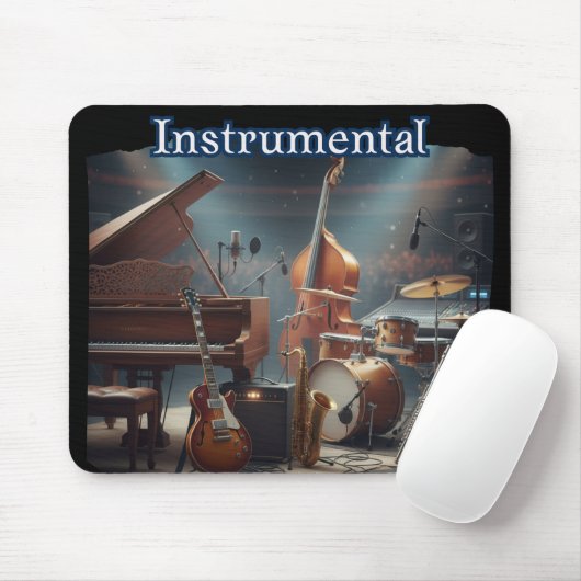 Cool Retro Instrumental Mousepad (Mit Mouse)