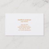 Cool Retro Lotus Mandala Blume Yoga Lehrer Visitenkarte (Rückseite)