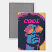 Cool/Retro-Magnet Magnet (Vorderseite/Rückseite)