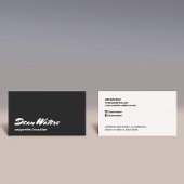 Cool Retro Modern Musician Songwriter Business Car Visitenkarte