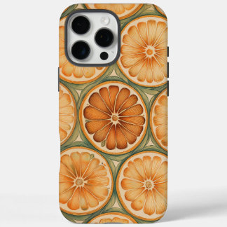 Cool Retro Orange Muster iPhone 16 Pro Max Case