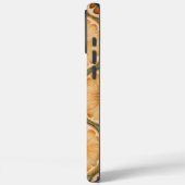 Cool Retro Orange Muster iPhone 16 Pro Max Case (Rückseite / Links)