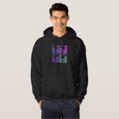 Cool Retro Parkour Free Running Parkour Hoodie (Vorne ganz)