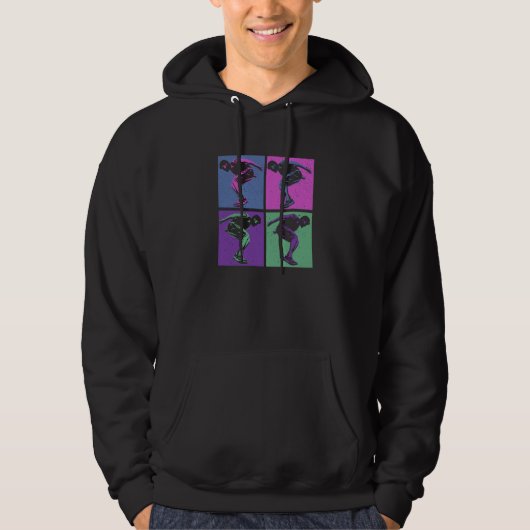 Cool Retro Parkour Free Running Parkour Hoodie (Vorderseite)