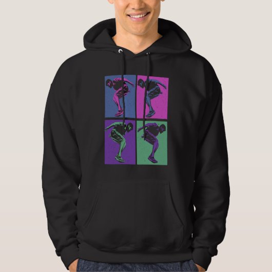 Cool Retro Parkour  Free Running Parkour Hoodie (Vorderseite)