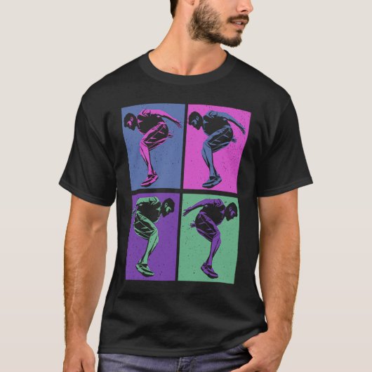 Cool Retro Parkour Free Running Parkour T-Shirt (Vorderseite)