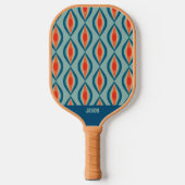 Cool Retro Pattern Pickleball Paddle (Vorderseite)