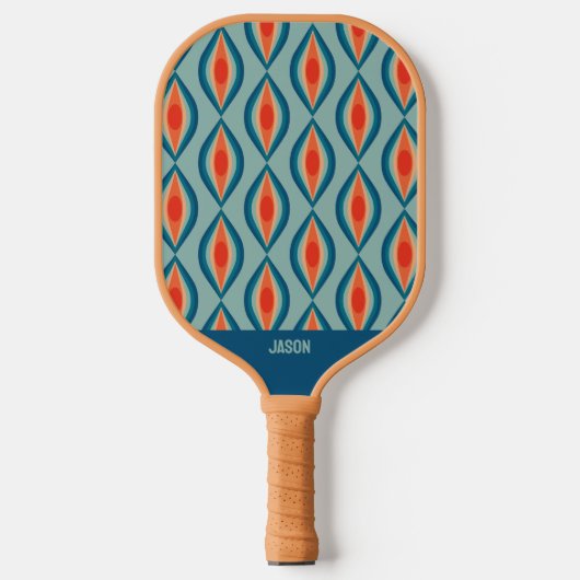 Cool Retro Pattern Pickleball Paddle (Vorderseite)