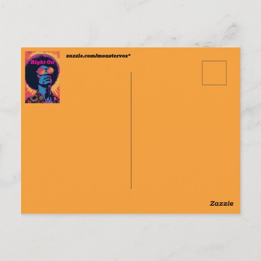 Cool/Retro Postkarte (Rückseite)