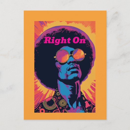 Cool/Retro Postkarte (Vorderseite)