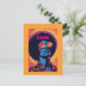 Cool/Retro Postkarte (Stehend Vorderseite)