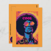 Cool/Retro Postkarte (Vorne/Hinten)