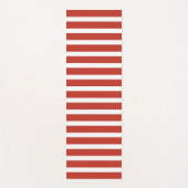 Cool retro red and white stripes yogamatte (Vorderseite)