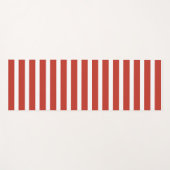 Cool retro red and white stripes yogamatte (Vorderseite (Horizontal))