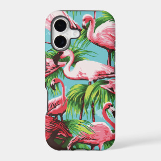 Cool Retro Rosa Flamingos