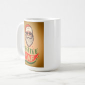 Cool Retro Santa Holiday Tasse (Vorderseite Links)