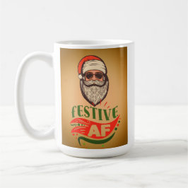 Cool Retro Santa Holiday Tasse