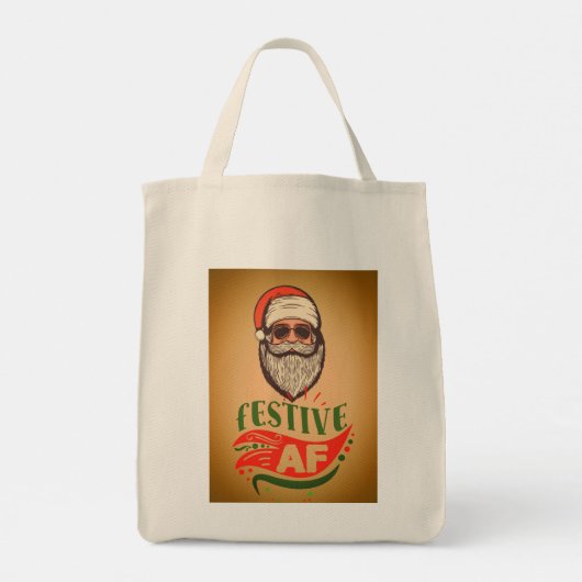 Cool Retro Santa Tasche (Rückseite)