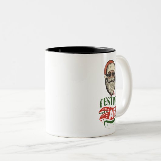 Cool Retro Santa Tasse (VorderseiteRechts)