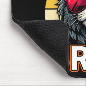 Cool Retro Sechs Sieben Bruh Katze Sungles Meme 67 Mousepad (Ecke)