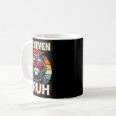 Cool Retro Six Seven Bruh Cat Sungles Meme 67 Kaffeetasse (Vorderseite Links)