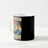 Cool Retro Six Seven Bruh Raccoon Sungles Meme 67  Kaffeetasse (Vorderseite Links)