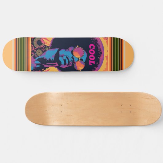 Cool/Retro-Skateboard Skateboard (Horizontal)