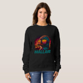 Cool Retro Sonnenbrille Mallard Sweatshirt (Vorne ganz)