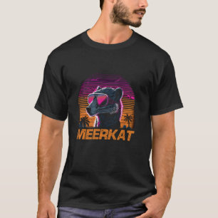 Cool Retro Sonnenbrille Meerkat T-Shirt
