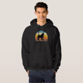 Cool Retro Sunset Australian Shepherds - Großer Sp Hoodie (Vorne ganz)