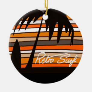 Cool Retro Surf Weihnachtsschmuck