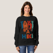 Cool Retro Take A Hike Mountain Climber Hiking Tra Sweatshirt (Vorne ganz)