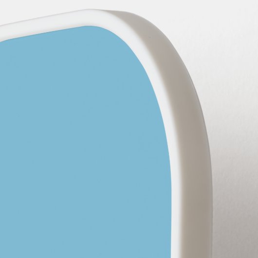 Cool Retro Typography Monogram Initial | Blue Pickleball Schläger (Linke Seite)