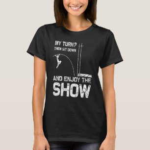Cool Retro Vault Athlete Vaulter Pole Jumper T-Shirt