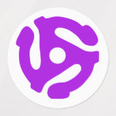 COOL Retro Vintage 45 Abstandhalterung DJ Etiketten (Design 2)