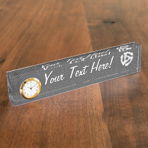 COOL Retro Vintage Silver Chrome Like 45 spacer DJ Namensplakette